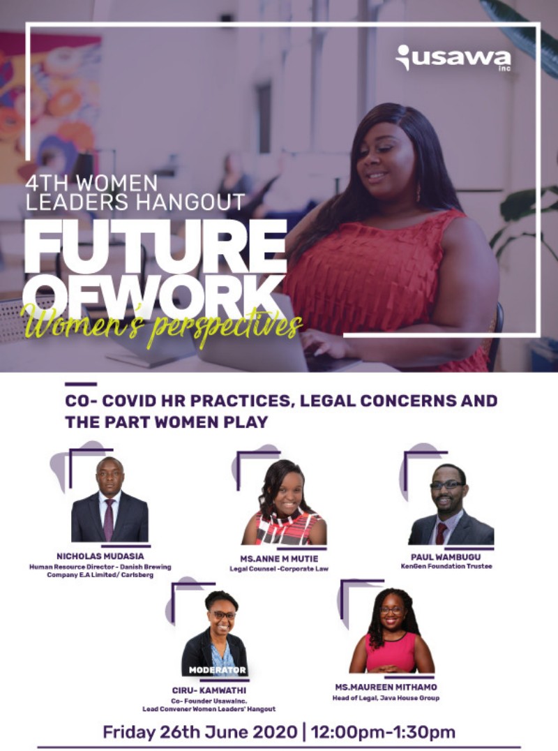 Future Of Work: Women's Perspectives - (Part 2) Covid HR Practices, Legal Concerns And The Part Women Play